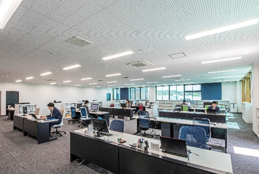 第5工場2階にあるオフィス